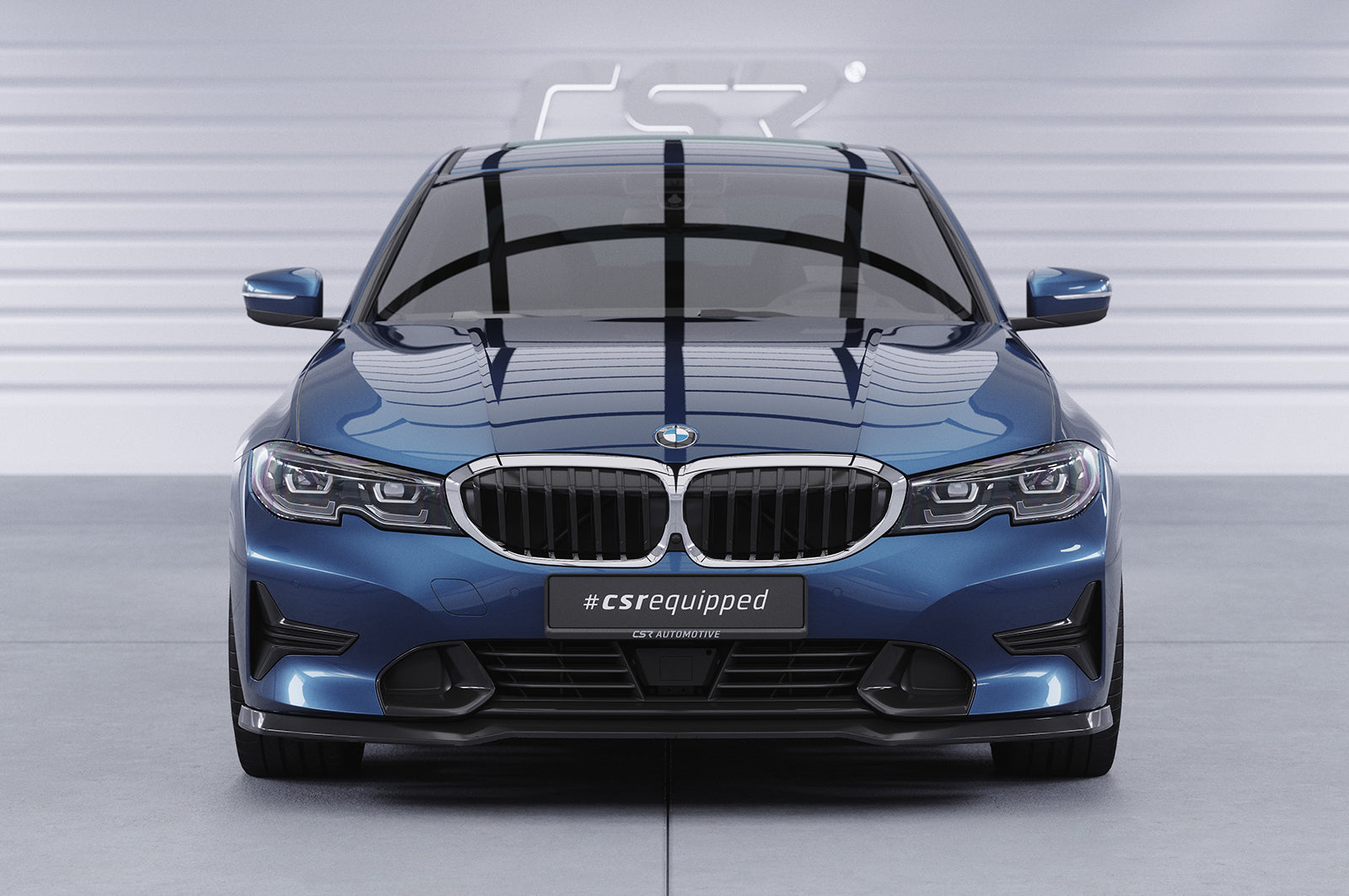 CSR Frontspoiler | Cup-Spoilerlippe mit ABE für BMW 3er (G20/G21) Limousine und Touring CSL534-S Strukturiert schwarz matt (keine Lackierung erforderlich)