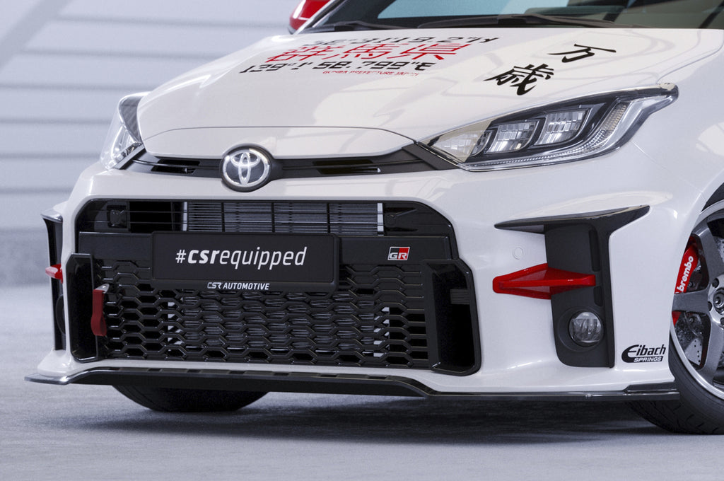 CSR Frontspoiler | Cup-Spoilerlippe mit ABE für Toyota GR Yaris (XP21) CSL535-L Unlackiert roh (Lackierung erforderlich)