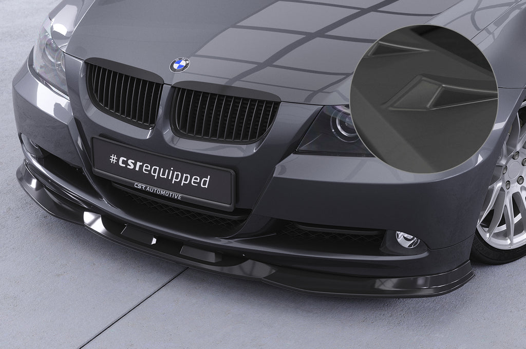 CSR Frontspoiler | Cup-Spoilerlippe mit ABE für BMW 3er (E90/E91) Limousine und Touring CSL536-L Unlackiert roh (Lackierung erforderlich)