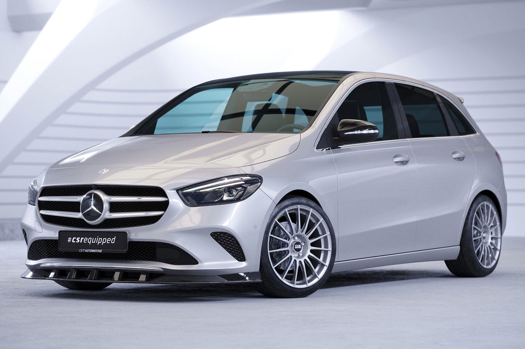 CSR Frontspoiler | Cup-Spoilerlippe mit ABE für Mercedes-Benz B-Klasse W247 CSL537-C Carbon Look Hochglanz (keine Lackierung erforderlich)