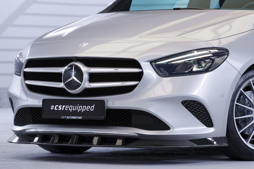 CSR Frontspoiler | Cup-Spoilerlippe mit ABE für Mercedes-Benz B-Klasse W247 CSL537-S Strukturiert schwarz matt (keine Lackierung erforderlich)