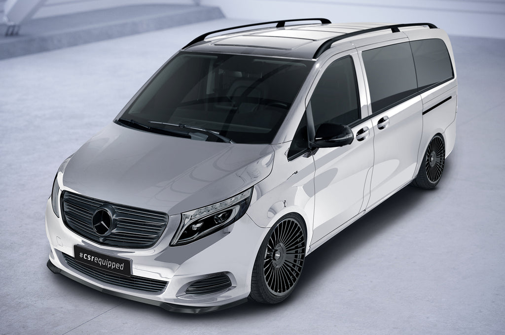 CSR Frontspoiler | Cup-Spoilerlippe mit ABE für Mercedes-Benz V-Klasse 447 CSL538-S Strukturiert schwarz matt (keine Lackierung erforderlich)
