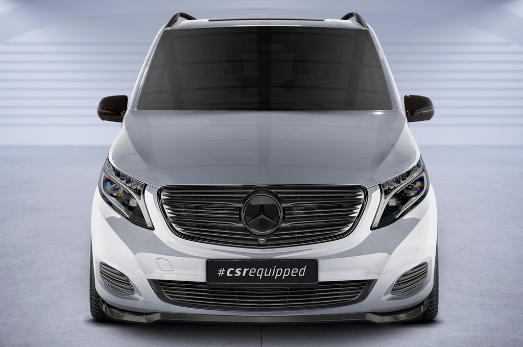 CSR Frontspoiler | Cup-Spoilerlippe mit ABE für Mercedes-Benz V-Klasse 447 CSL538-S Strukturiert schwarz matt (keine Lackierung erforderlich)