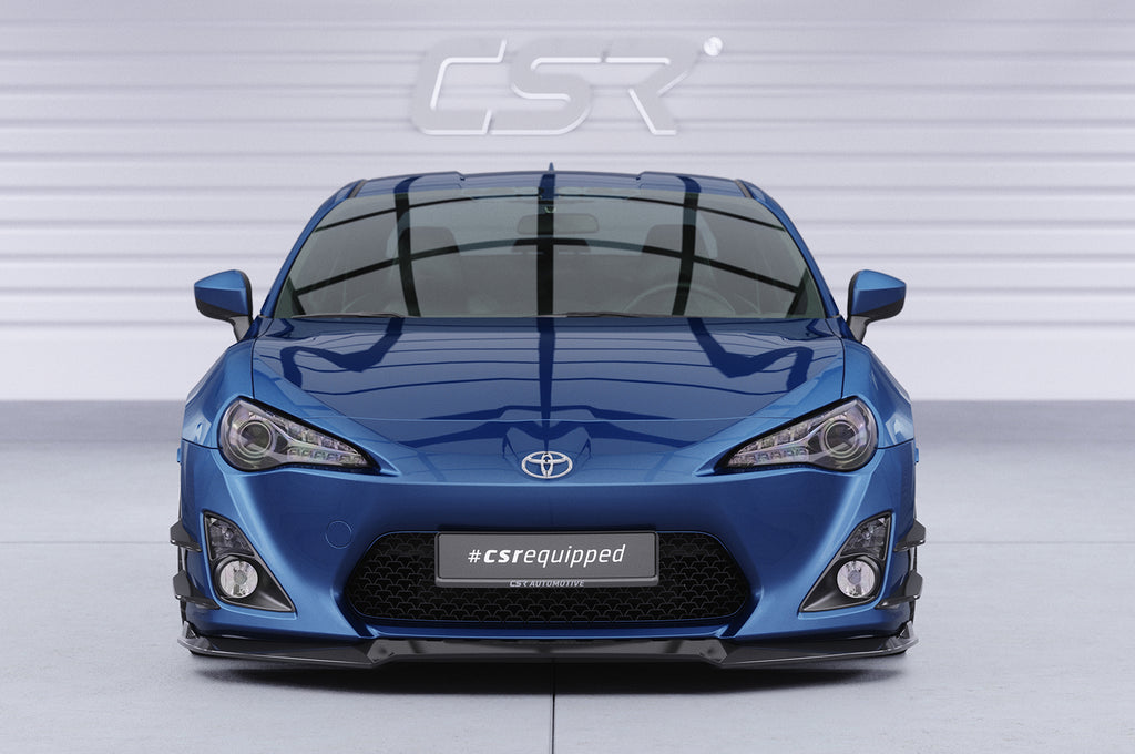 CSR Frontspoiler | Cup-Spoilerlippe mit ABE für Toyota GT86 (ZN6) CSL539-S strukturiert schwarz matt (keine Lackierung erforderlich)