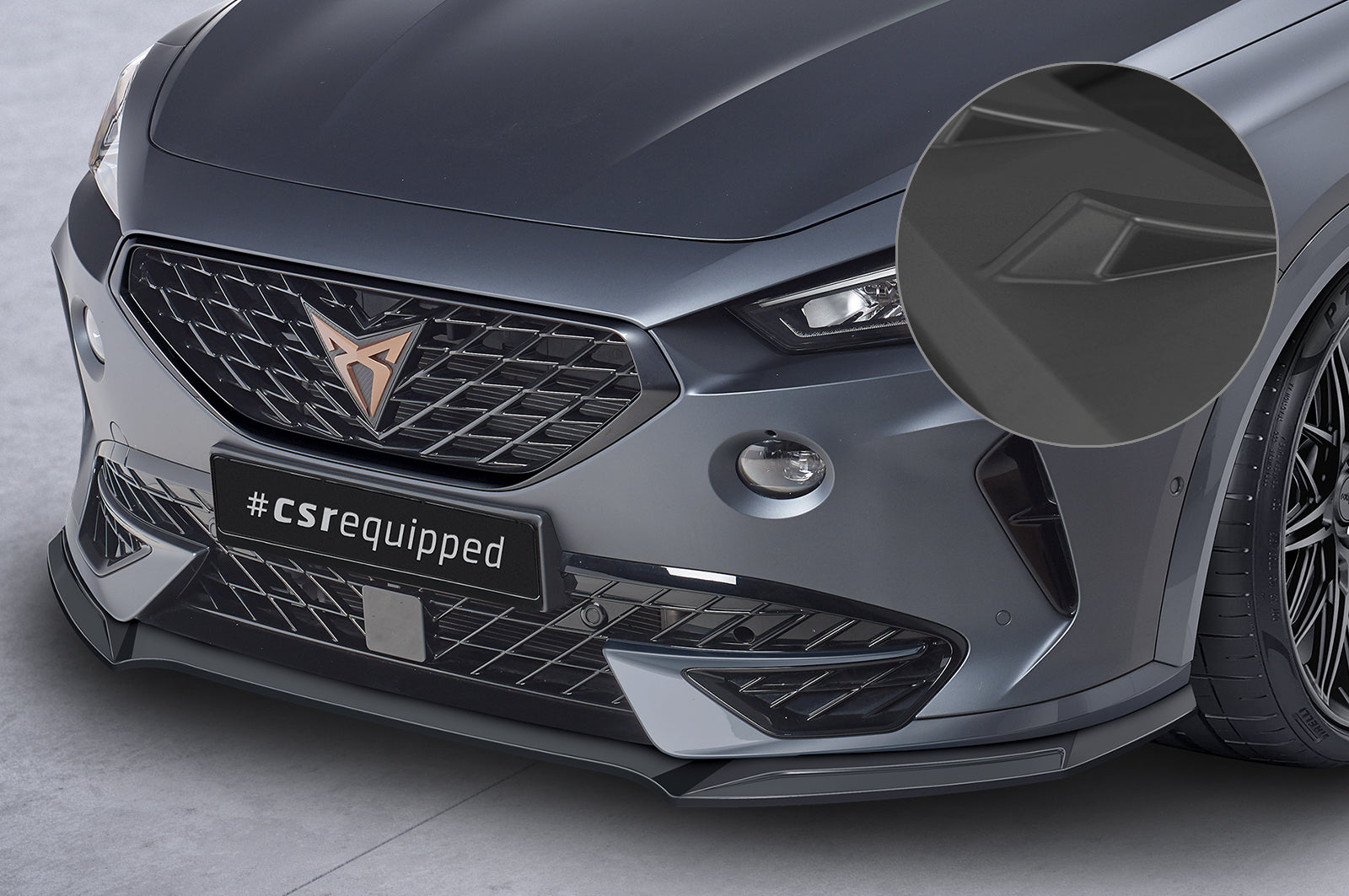 CSR Frontspoiler | Cup-Spoilerlippe mit ABE für Cupra Formentor CSL541-L Unlackiert roh (Lackierung erforderlich)