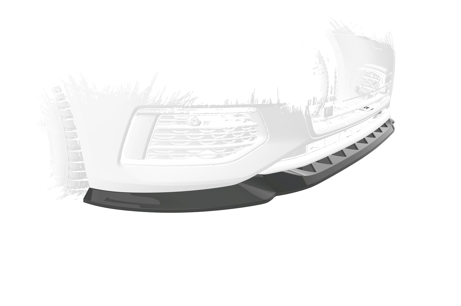 CSR Frontspoiler | Cup-Spoilerlippe mit ABE für Audi A6 C8 (Typ 4K/F2) CSL543-S Strukturiert schwarz matt (keine Lackierung erforderlich)