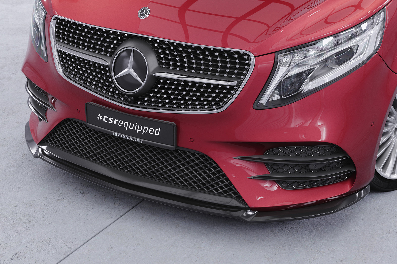 CSR Frontspoiler | Cup-Spoilerlippe mit ABE für Mercedes-Benz V-Klasse 447 AMG-Line CSL545