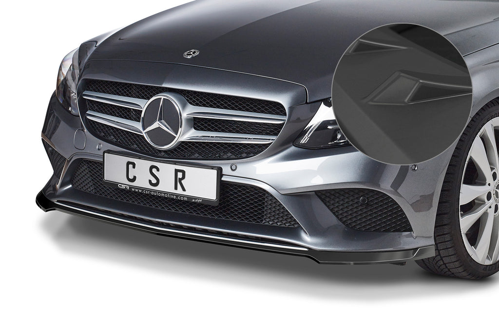 CSR Frontspoiler | Cup-Spoilerlippe mit ABE für Mercedes-Benz C-Klasse W205 CSL546-L Unlackiert roh (Lackierung erforderlich)