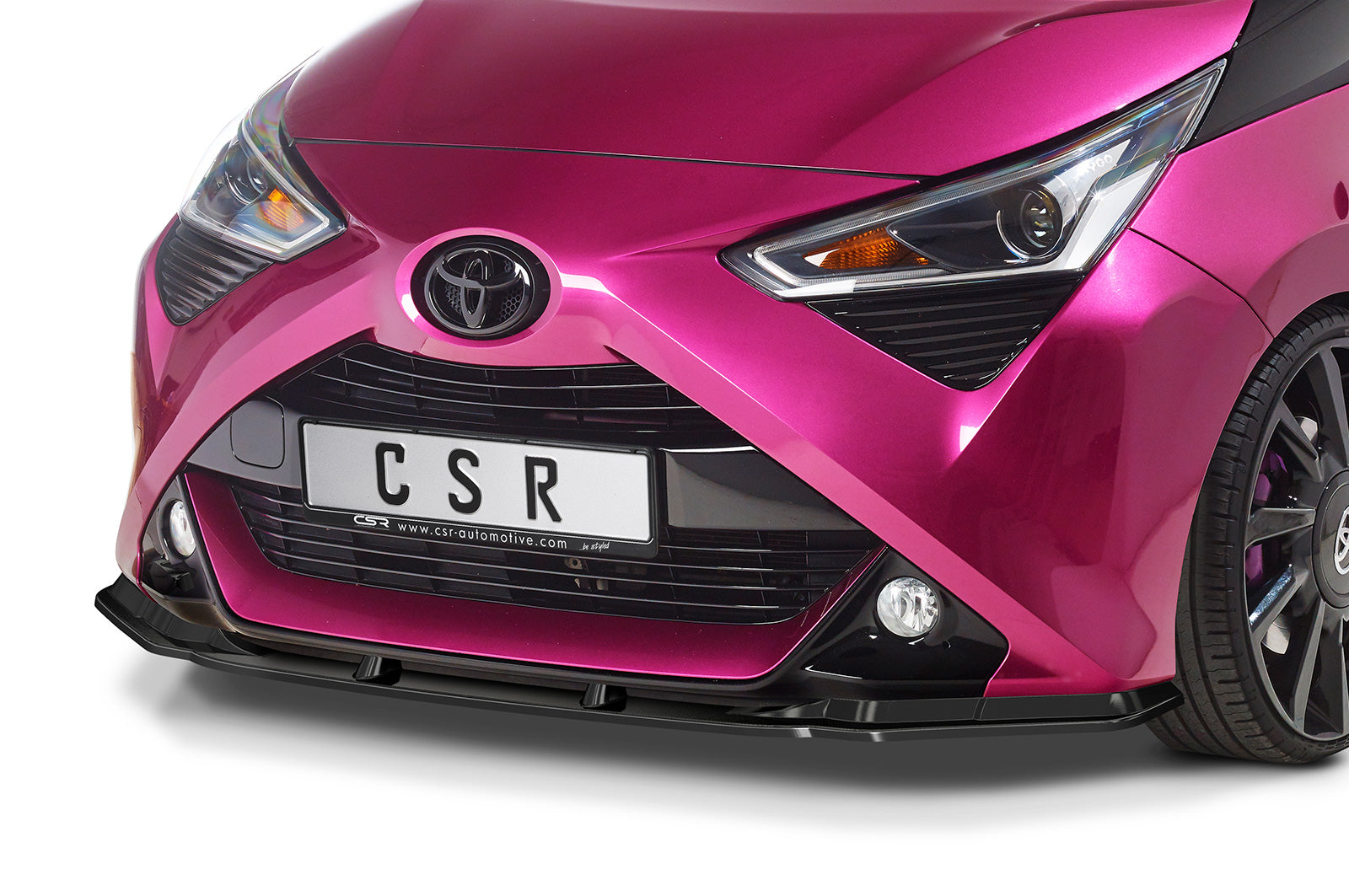 CSR Frontspoiler | Cup-Spoilerlippe mit ABE für Toyota Aygo 2 Facelift CSL548