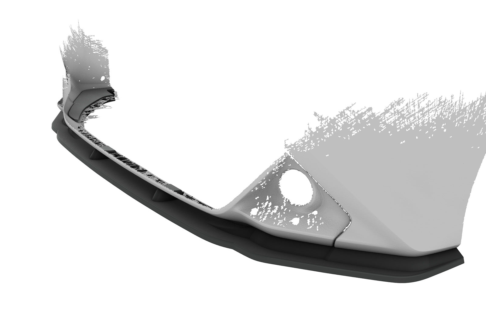 CSR Frontspoiler | Cup-Spoilerlippe mit ABE für Toyota Aygo 2 Facelift CSL548-G Glossy schwarz Hochglanz (keine Lackierung erforderlich)