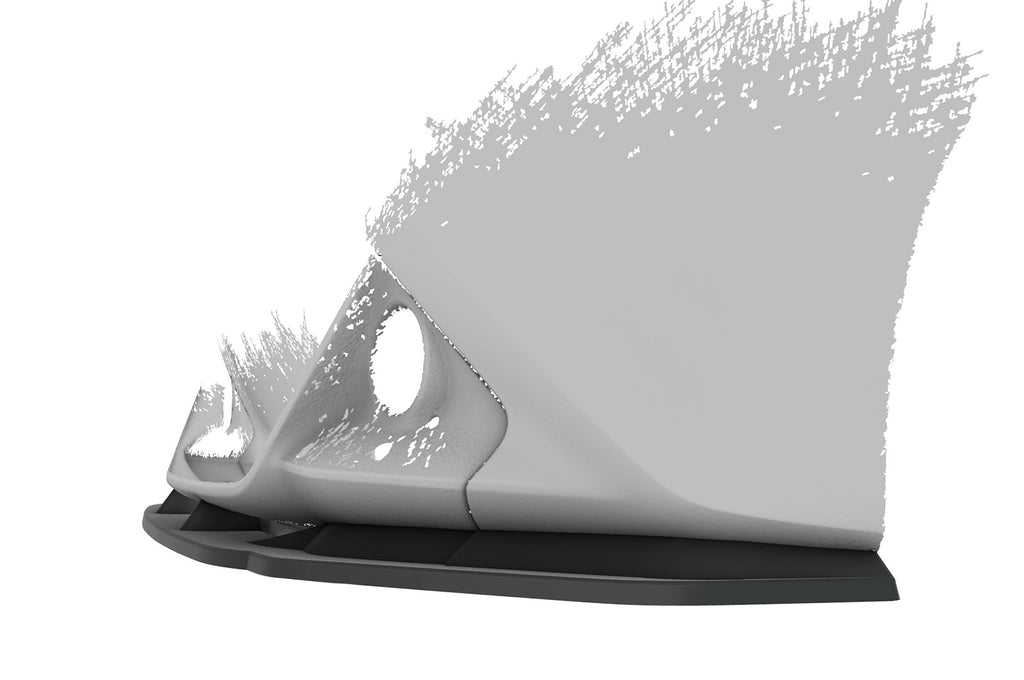 CSR Frontspoiler | Cup-Spoilerlippe mit ABE für Toyota Aygo 2 Facelift CSL548-C Carbon Look Hochglanz (keine Lackierung erforderlich)