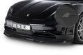 CSR Frontspoiler | Cup-Spoilerlippe mit ABE für Porsche Taycan / Taycan 4S CSL549-S Strukturiert schwarz matt (keine Lackierung erforderlich)