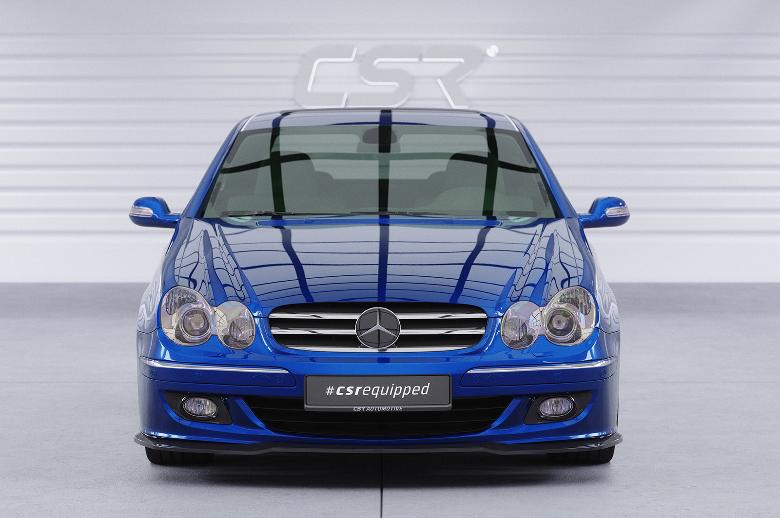 CSR Frontspoiler | Cup-Spoilerlippe mit ABE für Mercedes-Benz CLK A209 / C209 CSL550-L Unlackiert roh (Lackierung erforderlich)