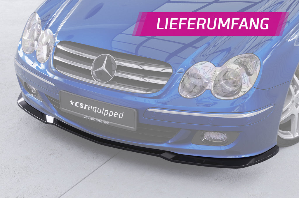 CSR Frontspoiler | Cup-Spoilerlippe mit ABE für Mercedes-Benz CLK A209 / C209 CSL550-L Unlackiert roh (Lackierung erforderlich)