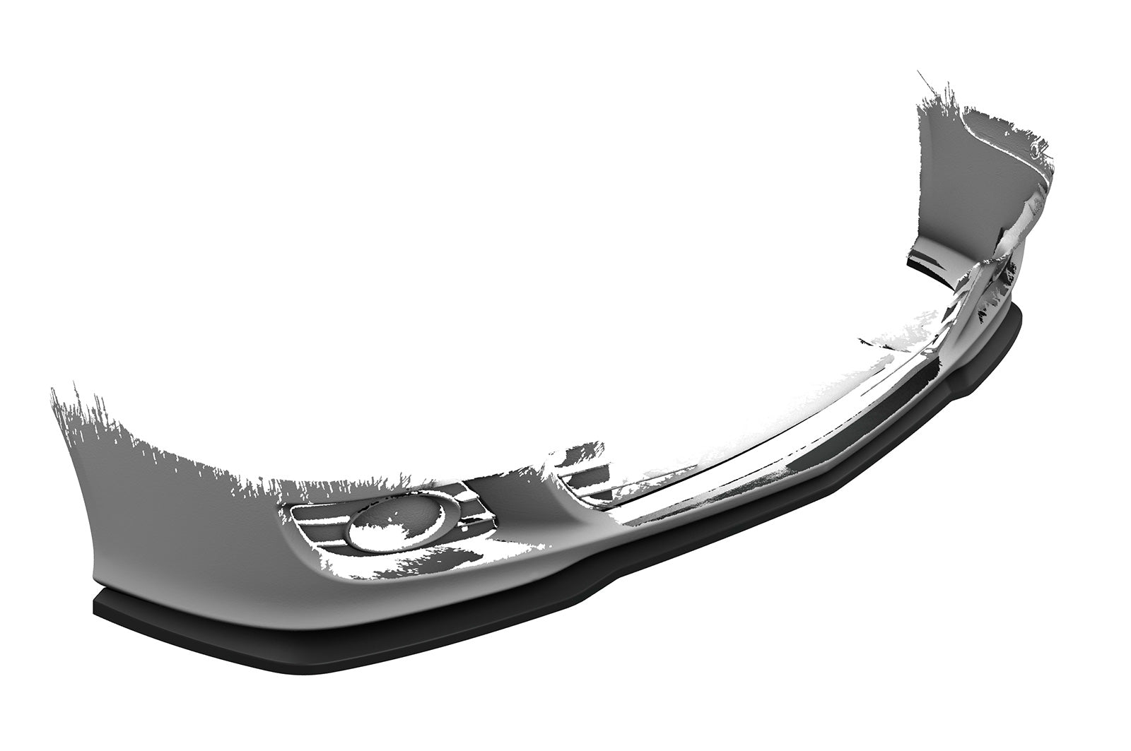 CSR Frontspoiler | Cup-Spoilerlippe mit ABE für Mercedes-Benz CLK A209 / C209 CSL550-S Strukturiert schwarz matt (keine Lackierung erforderlich)
