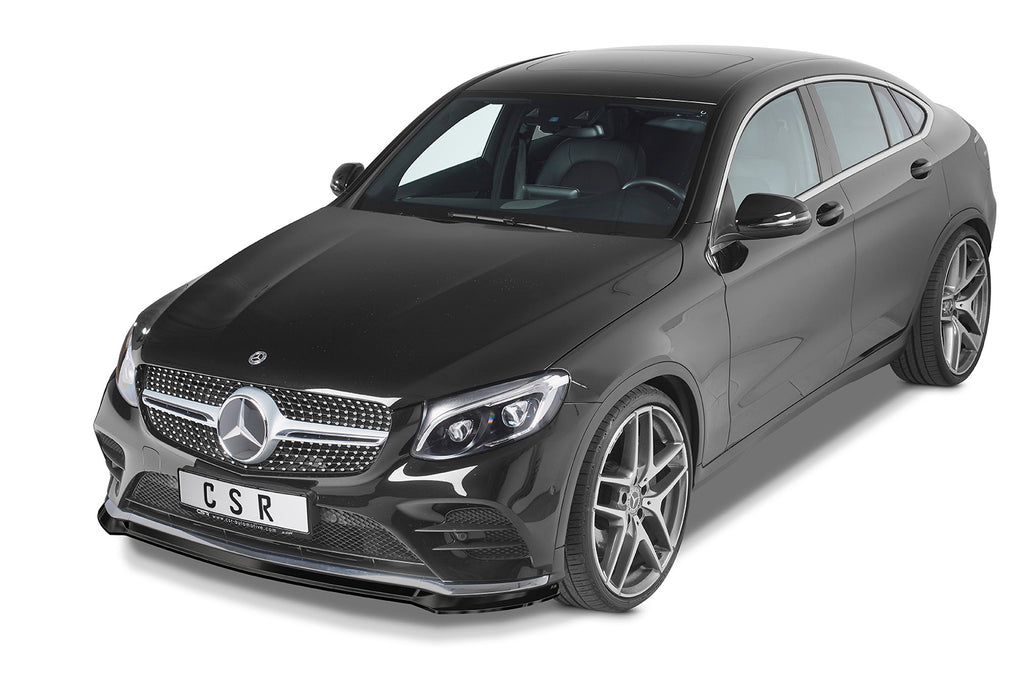 CSR Frontspoiler | Cup-Spoilerlippe mit ABE für Mercedes-Benz GLC (X253/C253) AMG-Line CSL552-L Unlackiert roh (Lackierung erforderlich)