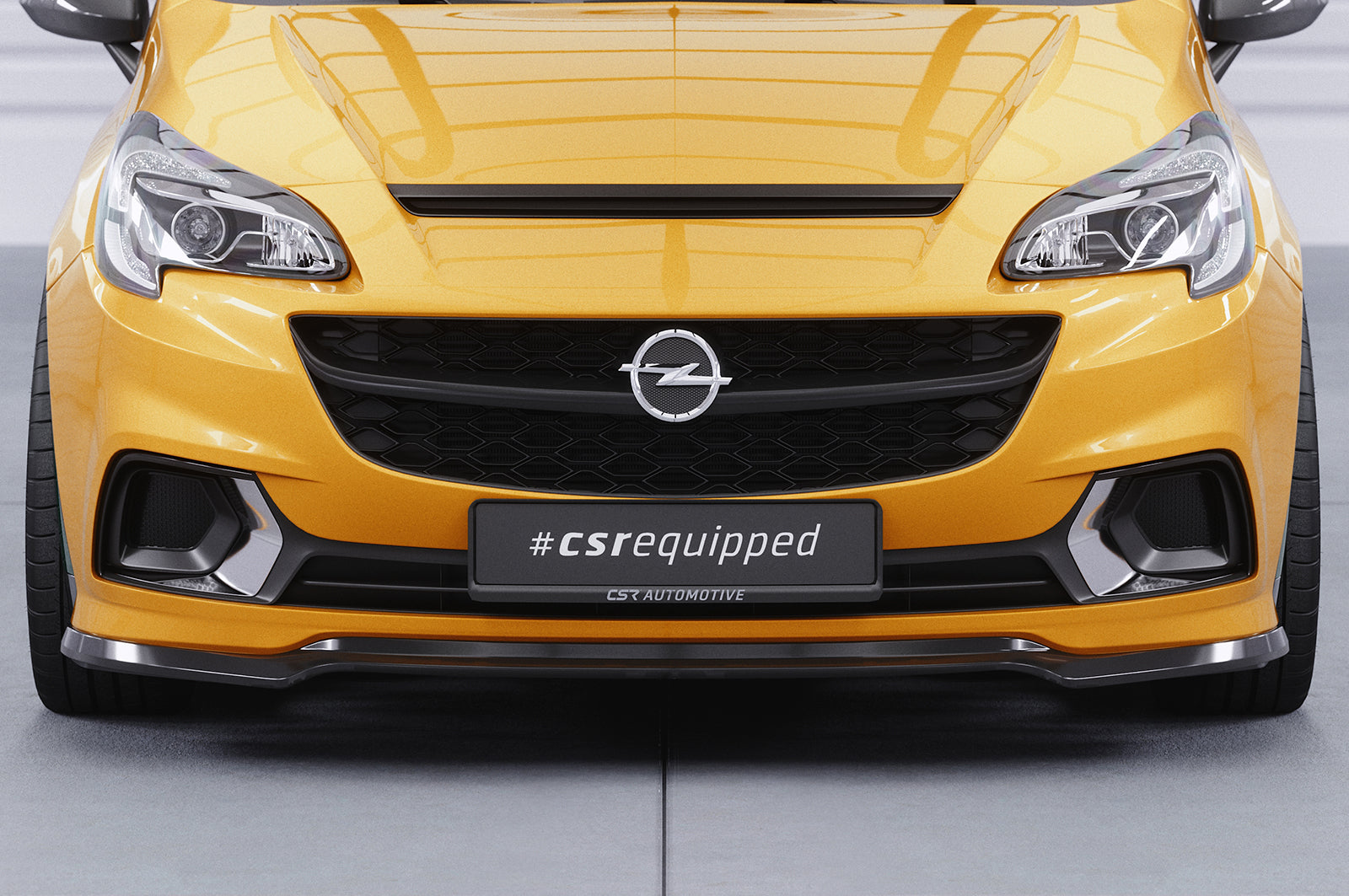 CSR Frontspoiler | Cup-Spoilerlippe mit ABE für Opel Corsa E OPC / GSi CSL554-L Unlackiert roh (Lackierung erforderlich)