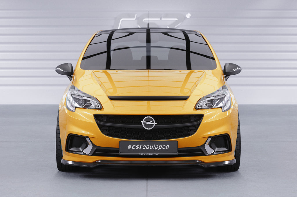 CSR Frontspoiler | Cup-Spoilerlippe mit ABE für Opel Corsa E OPC / GSi CSL554-L Unlackiert roh (Lackierung erforderlich)