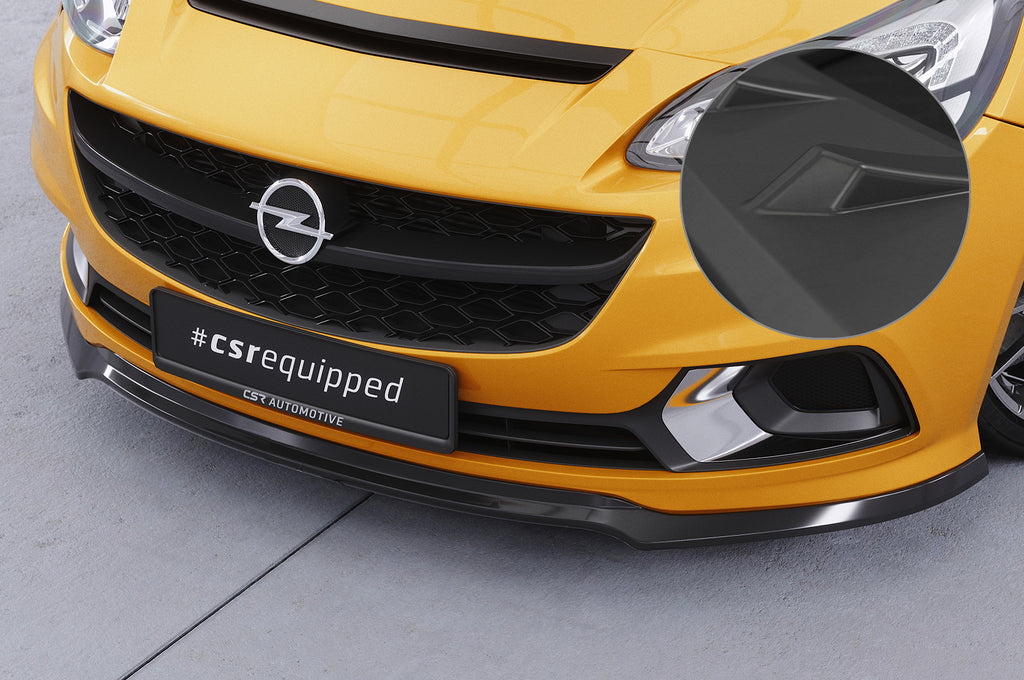 CSR Frontspoiler | Cup-Spoilerlippe mit ABE für Opel Corsa E OPC / GSi CSL554-L Unlackiert roh (Lackierung erforderlich)