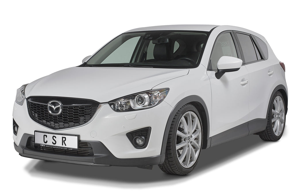 CSR Frontspoiler | Cup-Spoilerlippe mit ABE für Mazda CX5 (KE) CSL555-S Strukturiert schwarz matt (keine Lackierung erforderlich)