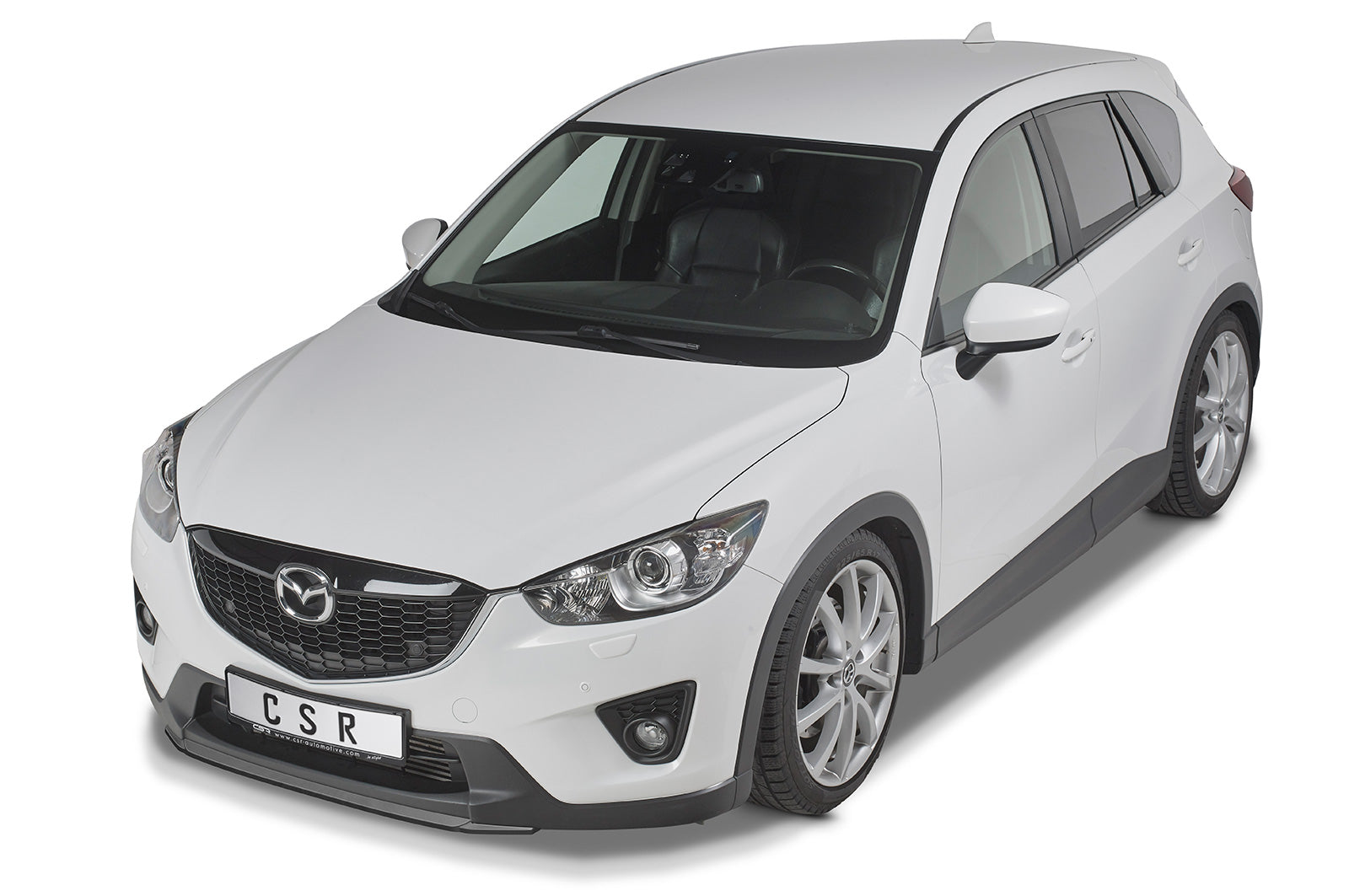 CSR Frontspoiler | Cup-Spoilerlippe mit ABE für Mazda CX5 (KE) CSL555-C Carbon Look Hochglanz (keine Lackierung erforderlich)