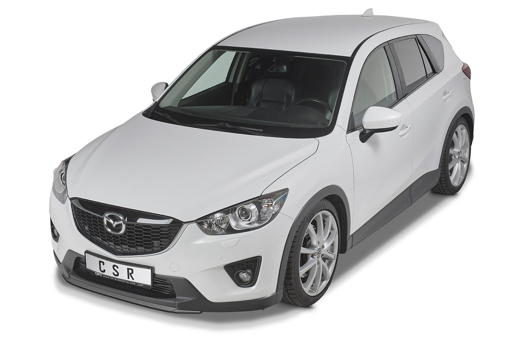CSR Frontspoiler | Cup-Spoilerlippe mit ABE für Mazda CX5 (KE) CSL555-G Glossy schwarz Hochglanz (keine Lackierung erforderlich)