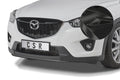 CSR Frontspoiler | Cup-Spoilerlippe mit ABE für Mazda CX5 (KE) CSL555-G Glossy schwarz Hochglanz (keine Lackierung erforderlich)