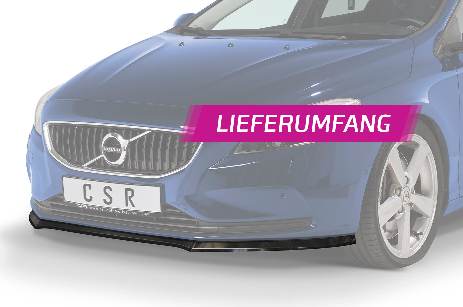 CSR Frontspoiler | Cup-Spoilerlippe mit ABE für Volvo V40 CSL556