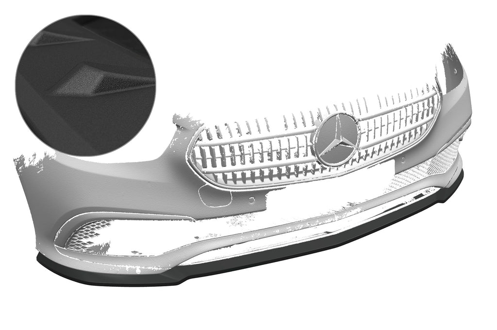 CSR Frontspoiler | Cup-Spoilerlippe mit ABE für Mercedes-Benz E-Klasse W213/S213 CSL557-S Strukturiert schwarz matt (keine Lackierung erforderlich)