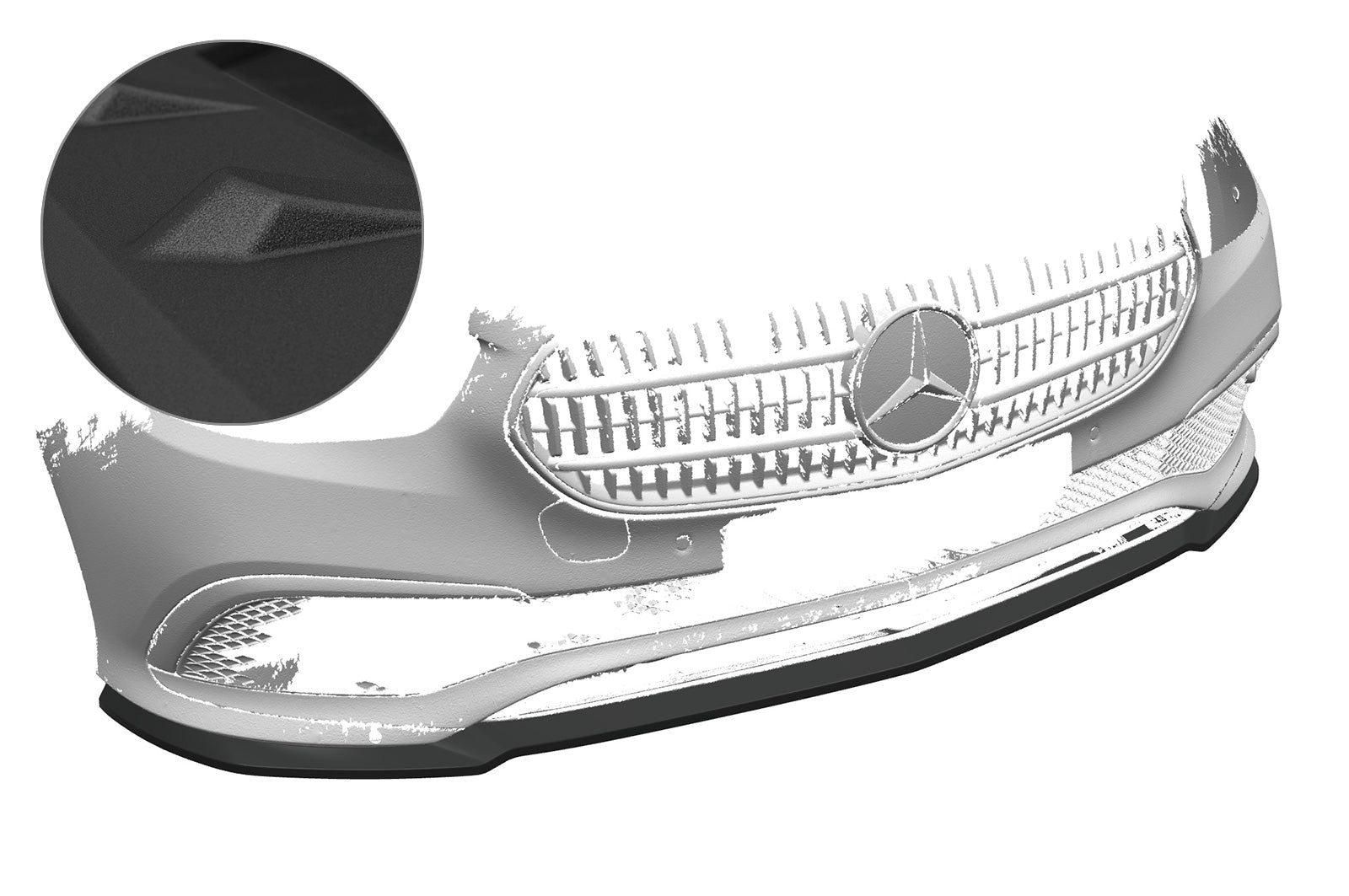 CSR Frontspoiler | Cup-Spoilerlippe mit ABE für Mercedes-Benz E-Klasse W213/S213 CSL557-S Strukturiert schwarz matt (keine Lackierung erforderlich)