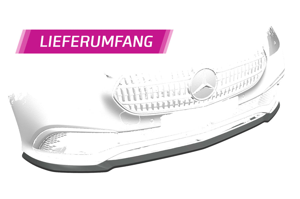 CSR Frontspoiler | Cup-Spoilerlippe mit ABE für Mercedes-Benz E-Klasse W213/S213 CSL557-S Strukturiert schwarz matt (keine Lackierung erforderlich)