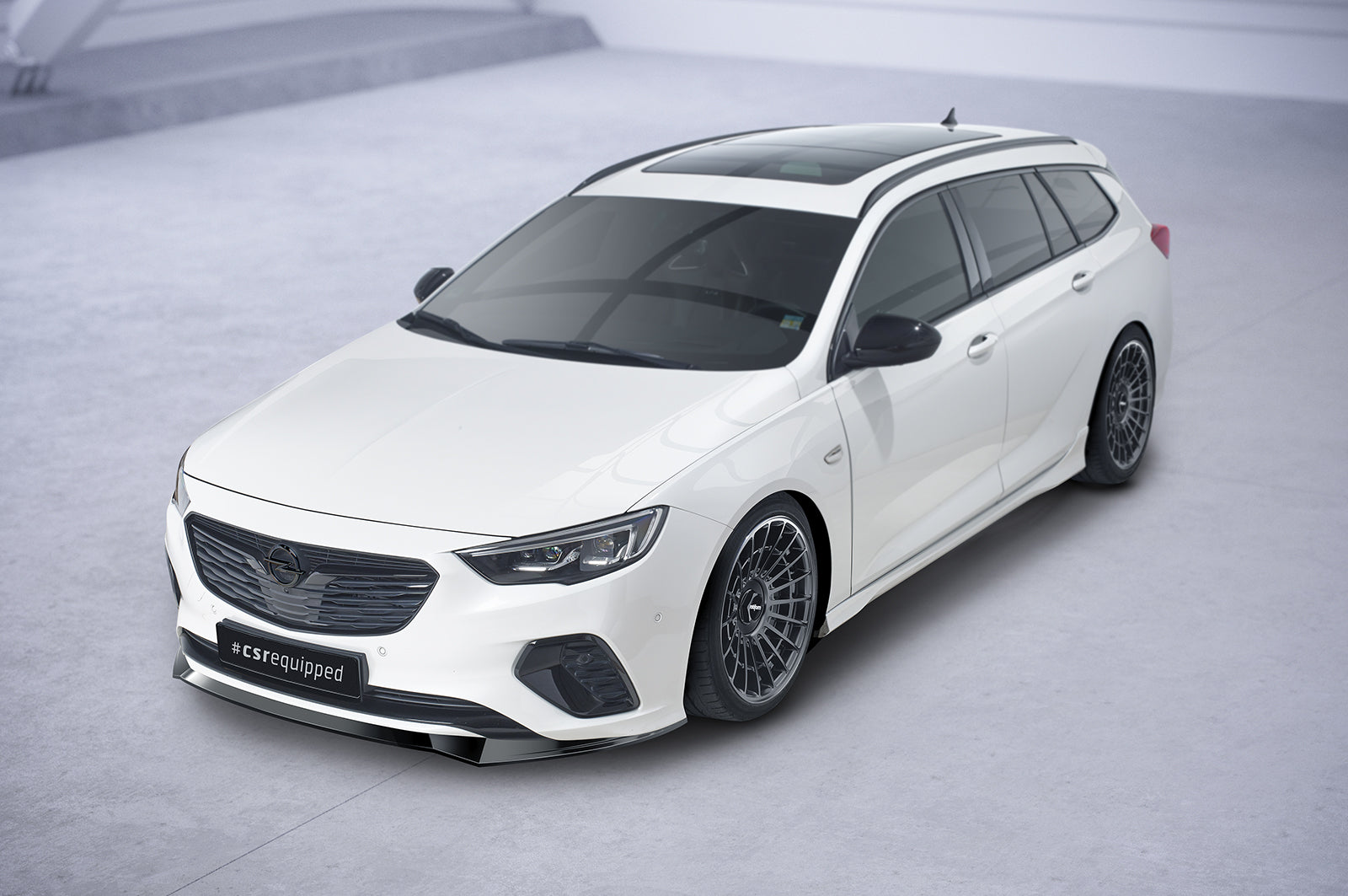 CSR Frontspoiler | Cup-Spoilerlippe mit ABE für Opel Insignia B Gsi CSL560-C Carbon Look Hochglanz (keine Lackierung erforderlich)