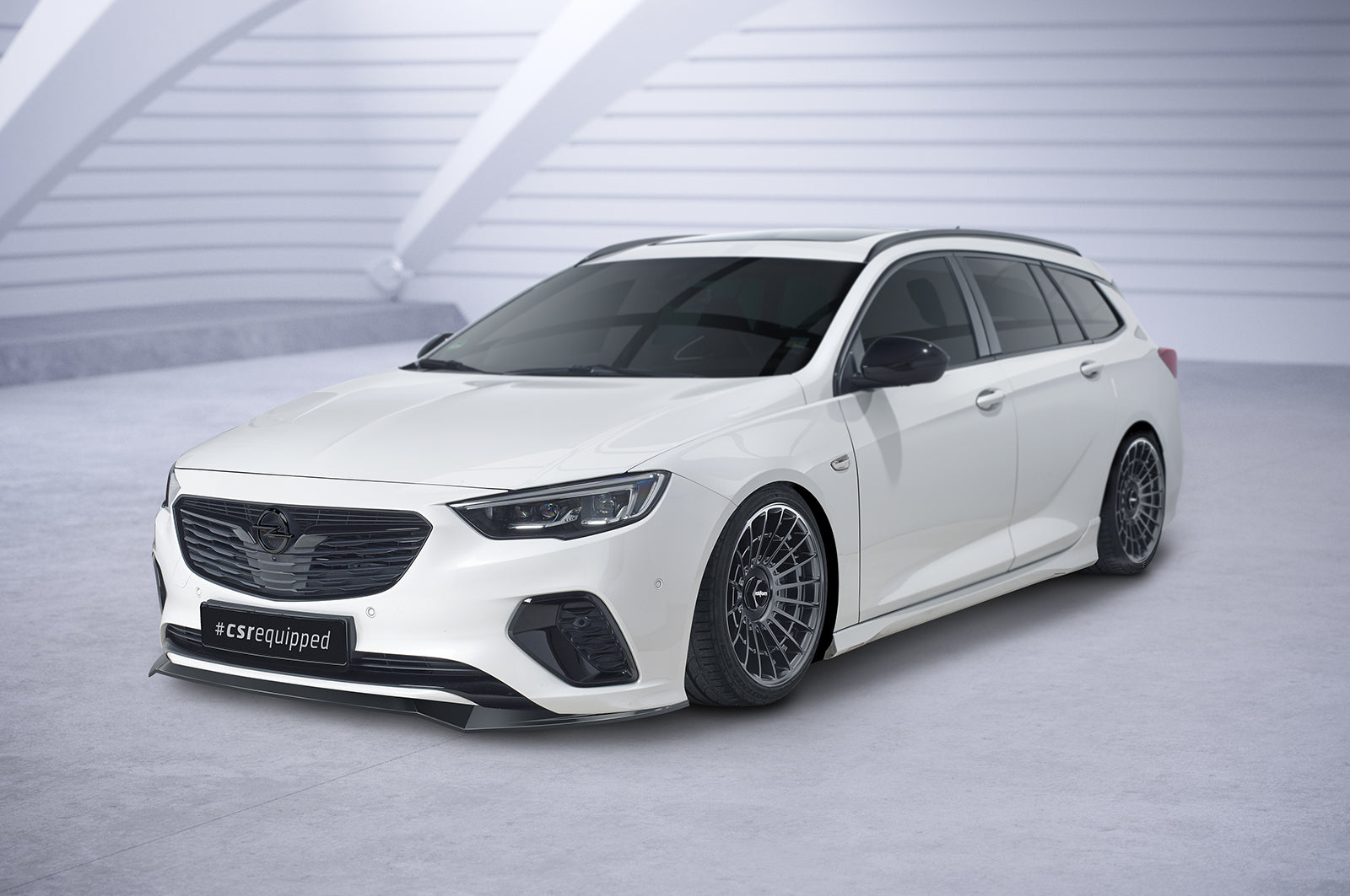 CSR Frontspoiler | Cup-Spoilerlippe mit ABE für Opel Insignia B Gsi CSL560-L Unlackiert roh (Lackierung erforderlich)