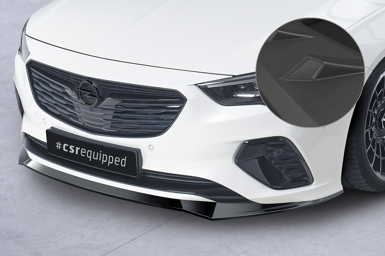 CSR Frontspoiler | Cup-Spoilerlippe mit ABE für Opel Insignia B Gsi CSL560-L Unlackiert roh (Lackierung erforderlich)