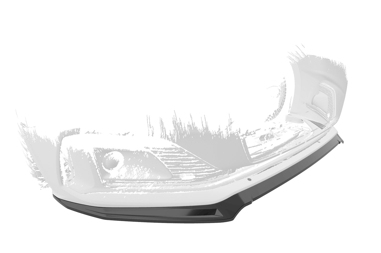 CSR Frontspoiler | Cup-Spoilerlippe mit ABE für Audi A5 F5  Basis / Advanced CSL562-C Carbon Look Hochglanz (keine Lackierung erforderlich)
