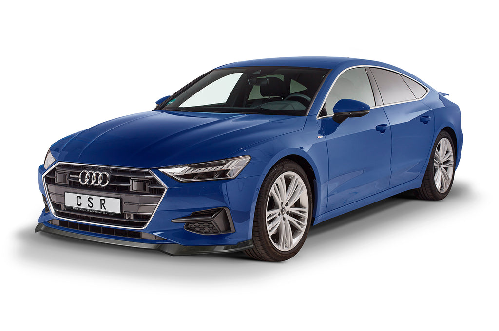 CSR Frontspoiler | Cup-Spoilerlippe mit ABE für Audi A7 C8 (Typ 4K) CSL563-S Strukturiert schwarz matt (keine Lackierung erforderlich)