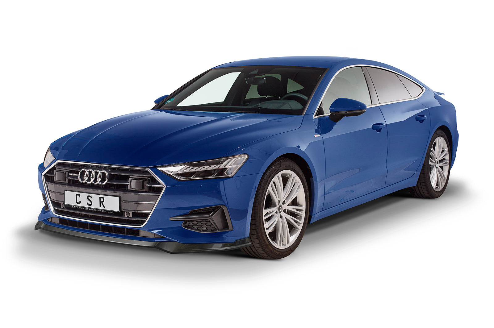 CSR Frontspoiler | Cup-Spoilerlippe mit ABE für Audi A7 C8 (Typ 4K) CSL563-S Strukturiert schwarz matt (keine Lackierung erforderlich)