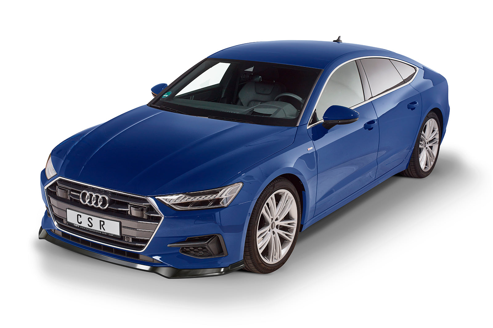 CSR Frontspoiler | Cup-Spoilerlippe mit ABE für Audi A7 C8 (Typ 4K) CSL563-S Strukturiert schwarz matt (keine Lackierung erforderlich)