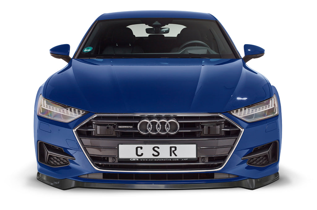CSR Frontspoiler | Cup-Spoilerlippe mit ABE für Audi A7 C8 (Typ 4K) CSL563-S Strukturiert schwarz matt (keine Lackierung erforderlich)