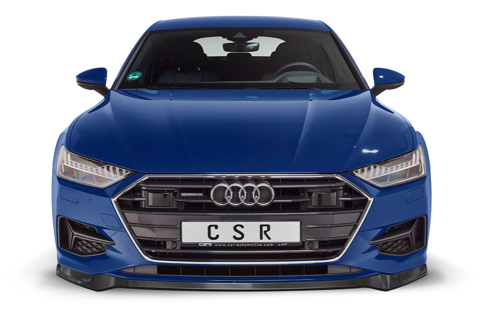 CSR Frontspoiler | Cup-Spoilerlippe mit ABE für Audi A7 C8 (Typ 4K) CSL563-S Strukturiert schwarz matt (keine Lackierung erforderlich)