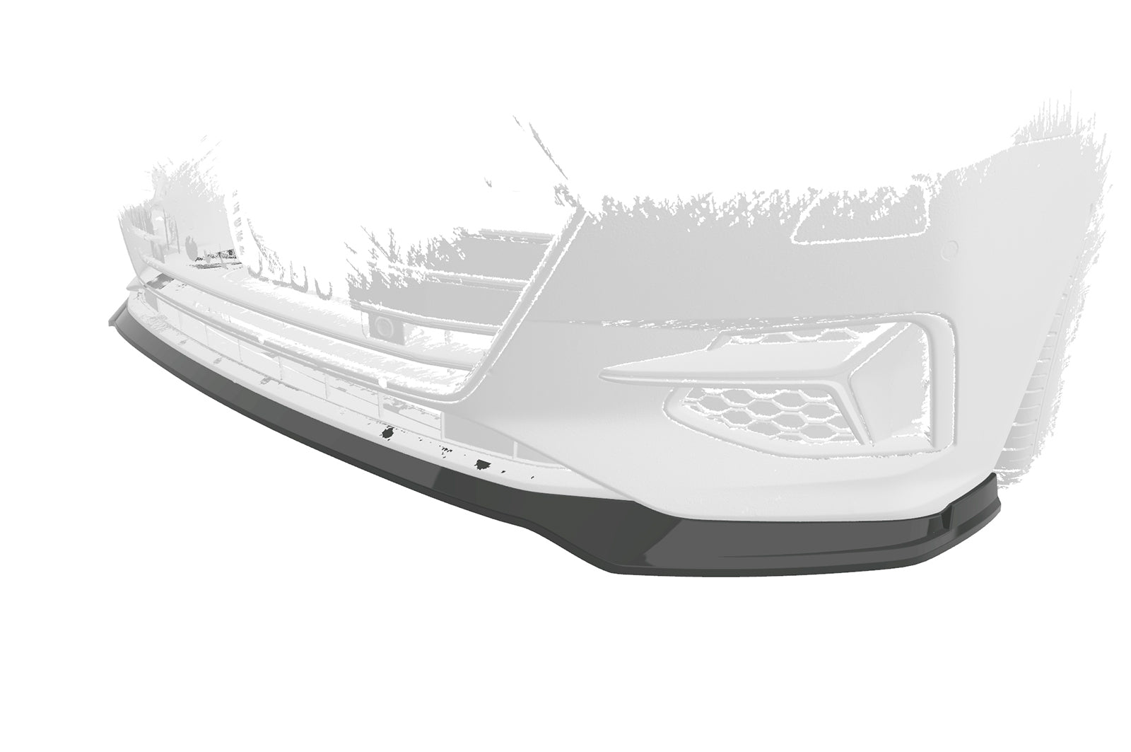 CSR Frontspoiler | Cup-Spoilerlippe mit ABE für Audi A7 C8 (Typ 4K) CSL563-S Strukturiert schwarz matt (keine Lackierung erforderlich)