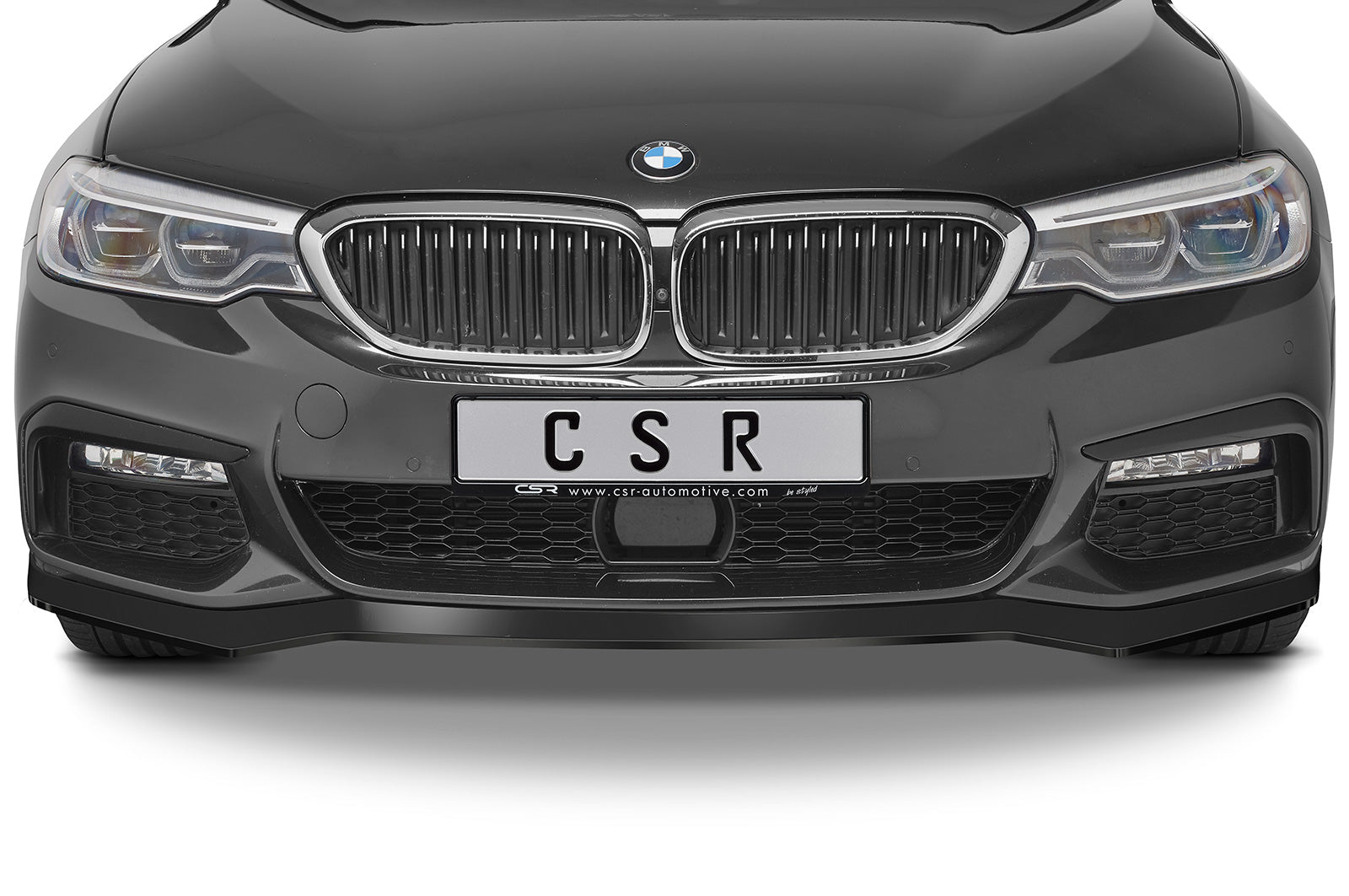 CSR Frontspoiler | Cup-Spoilerlippe mit ABE für BMW 5er G30/G31 M-Paket CSL564-S Strukturiert schwarz matt (keine Lackierung erforderlich)