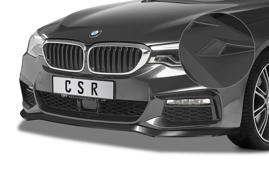 CSR Frontspoiler | Cup-Spoilerlippe mit ABE für BMW 5er G30/G31 M-Paket CSL564-L Unlackiert roh (Lackierung erforderlich)