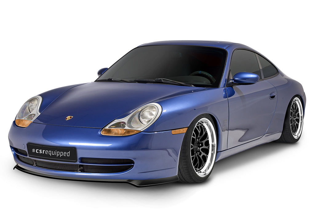 CSR Frontspoiler | Cup-Spoilerlippe mit ABE für Porsche 911/996 CSL565-G Glossy schwarz Hochglanz (keine Lackierung erforderlich)