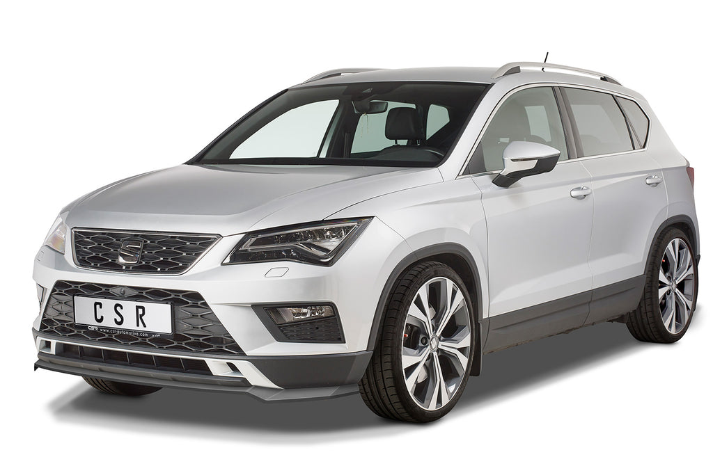 CSR Frontspoiler | Cup-Spoilerlippe mit ABE für Seat Ateca (Typ 5FP, KH7) CSL567-S Strukturiert schwarz matt (keine Lackierung erforderlich)