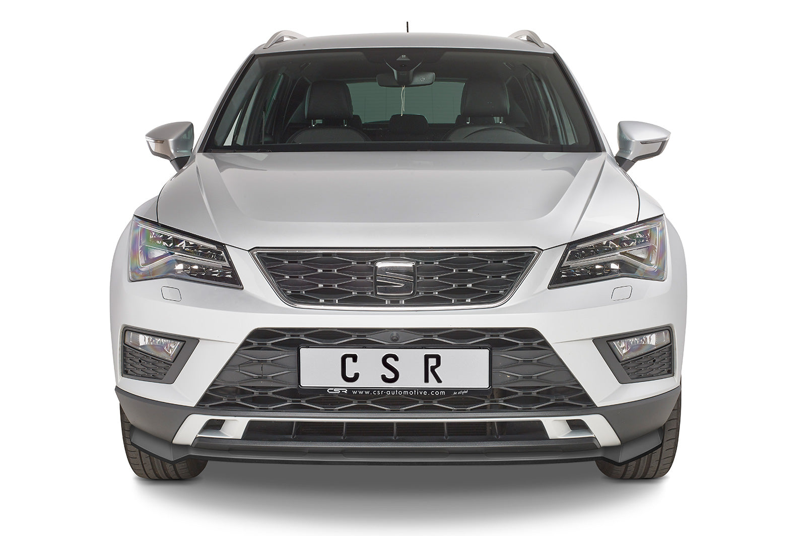 CSR Frontspoiler | Cup-Spoilerlippe mit ABE für Seat Ateca (Typ 5FP, KH7) CSL567-S Strukturiert schwarz matt (keine Lackierung erforderlich)