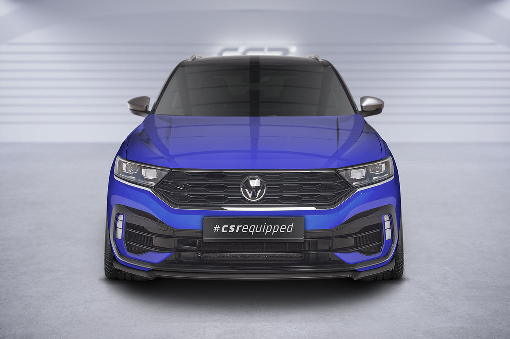 CSR Frontspoiler | Cup-Spoilerlippe mit ABE für VW T-Roc (A1) R CSL568-S Strukturiert schwarz matt (keine Lackierung erforderlich)