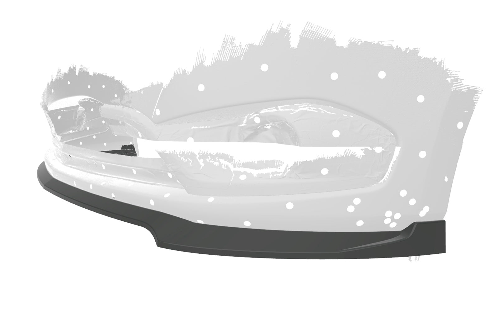 CSR Frontspoiler | Cup-Spoilerlippe mit ABE für Mercedes-Benz Citan W415 CSL569-G Glossy schwarz Hochglanz (keine Lackierung erforderlich)