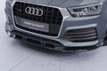 CSR Frontspoiler | Cup-Spoilerlippe mit ABE für Audi Q3 (8U) CSL570-C Carbon Look Hochglanz (keine Lackierung erforderlich)