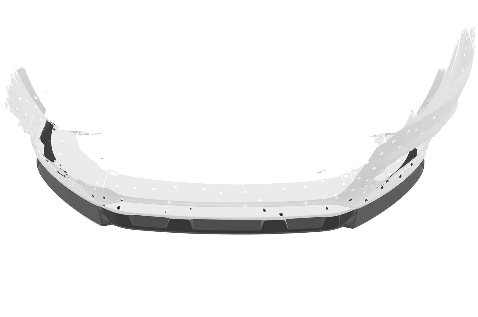 CSR Frontspoiler | Cup-Spoilerlippe mit ABE für Audi Q3 (8U) CSL570-S Strukturiert schwarz matt (keine Lackierung erforderlich)
